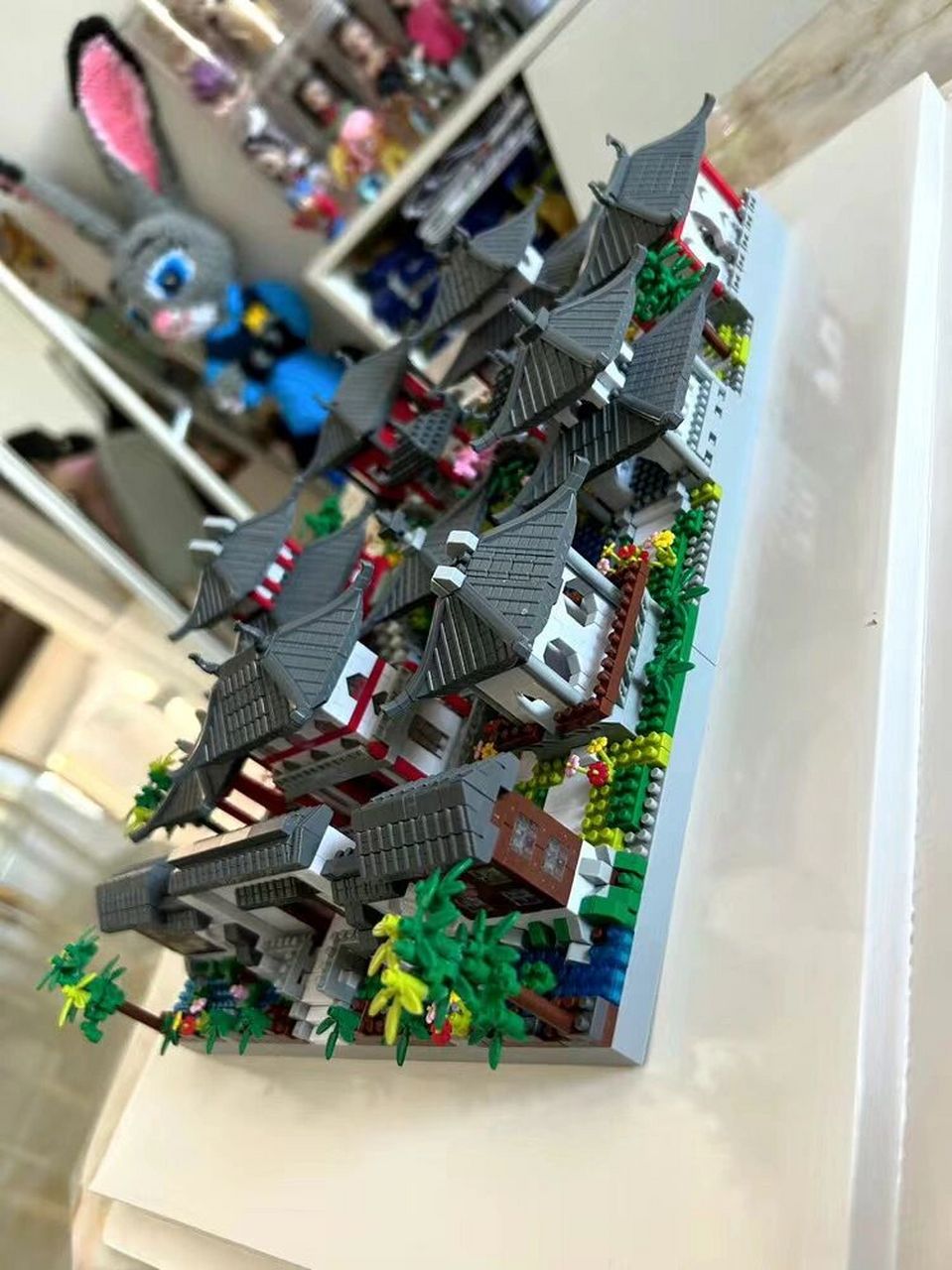 苏州园林乐高积木完工   成品出闲置