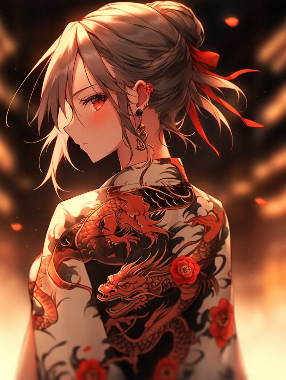 古风动漫纹身少女头像