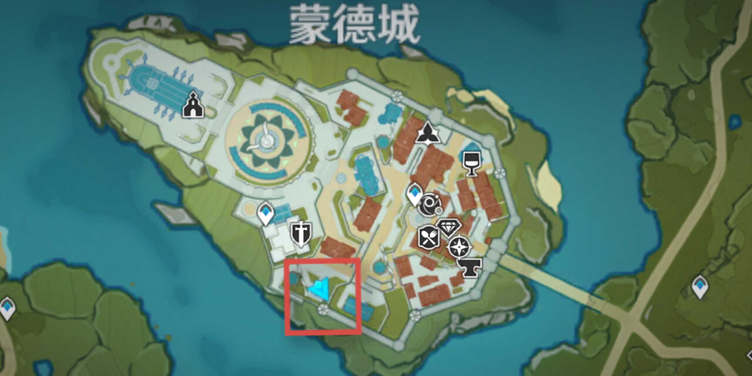 5家园系统家具摆设图纸商人位置 蒙德城的摆设商人:歌德(只有白天在)