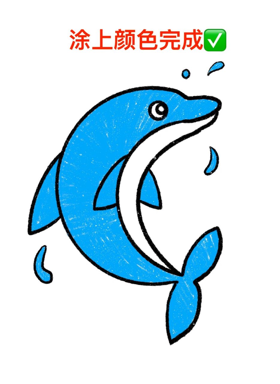 用字母c画一只超级漂亮的海豚98,你学会了吗