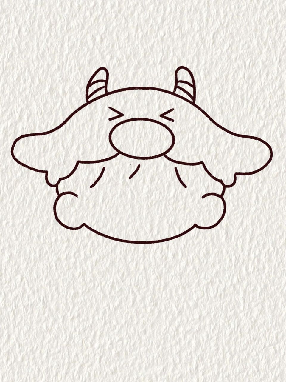 卓大王牛奶版/简笔画教程 又是可可爱爱的卓大王 喝牛奶的样子简直不