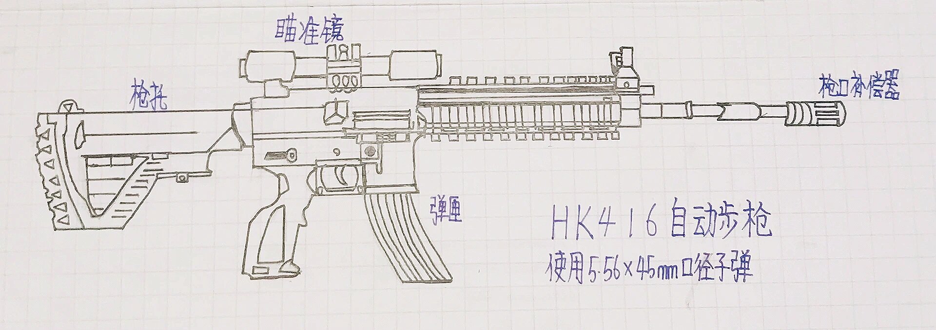 G36c怎么画图片