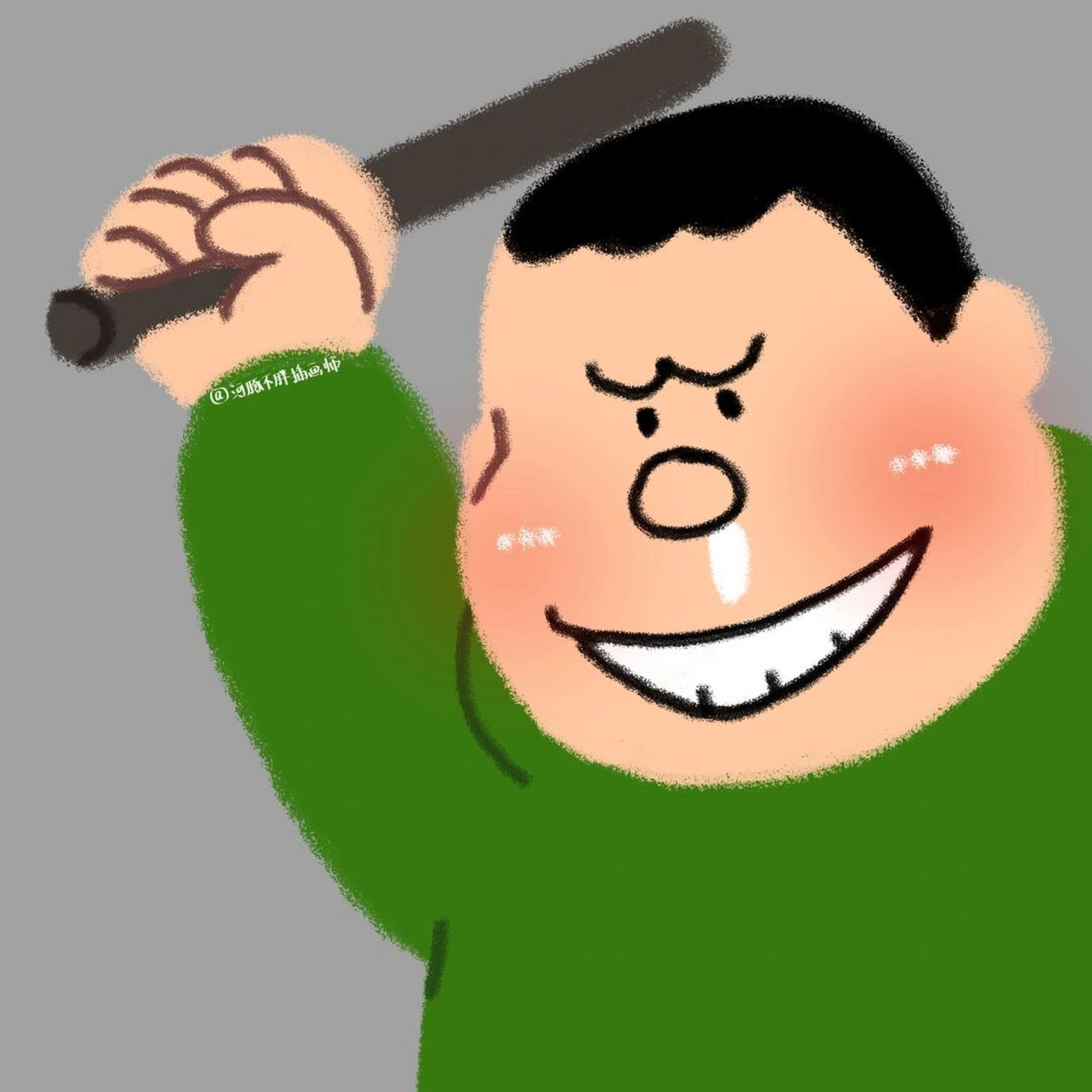 胖虎可爱头像 给粉丝画的,希望你们喜欢[打call][打call]#头像分享