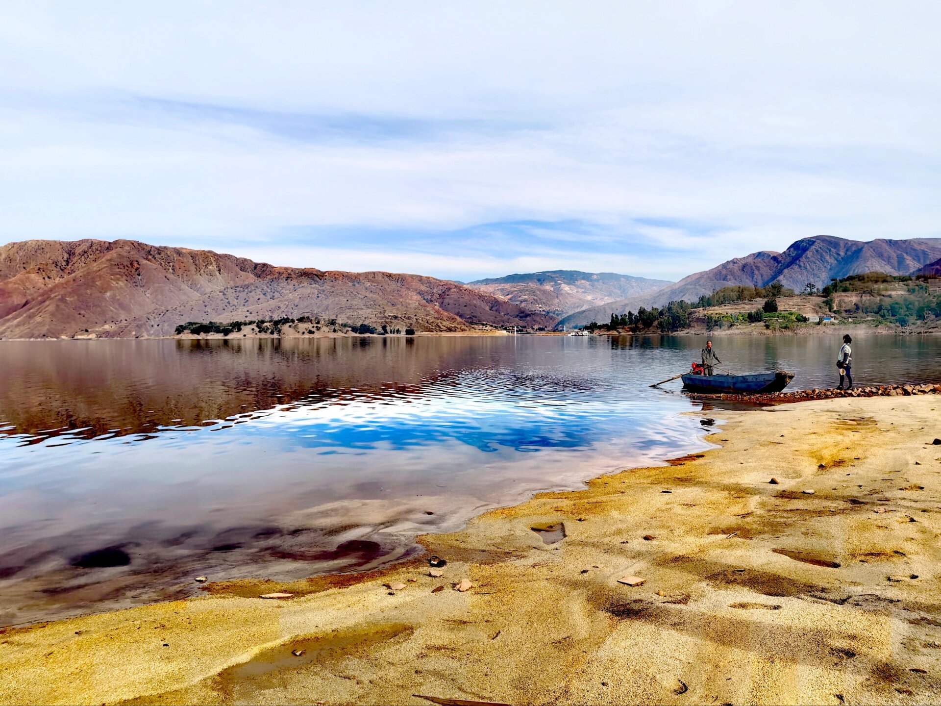 云南楚雄元谋县的江边乡龙街渡新貌
