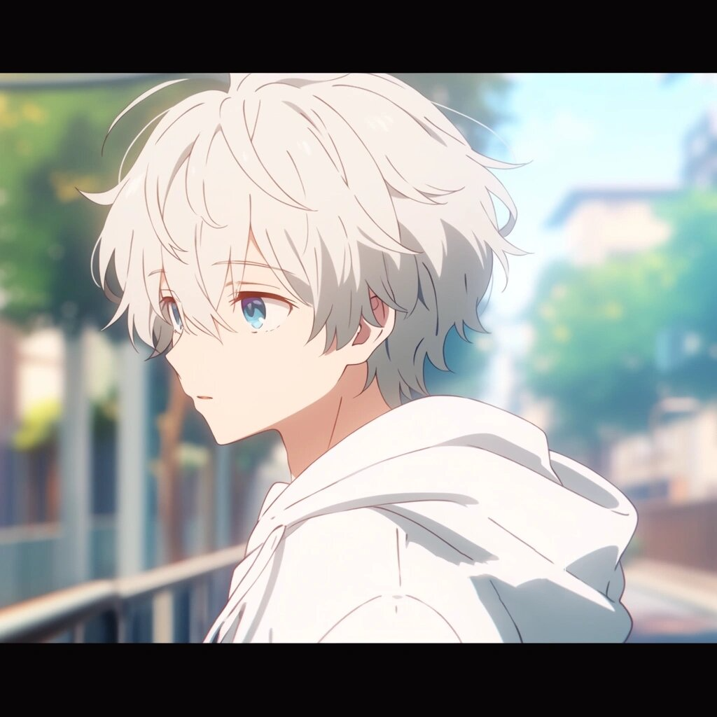 动漫男头|白毛少年