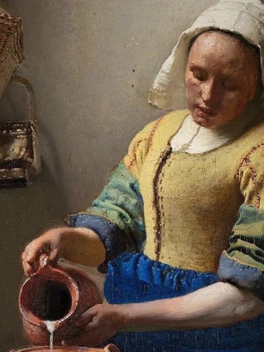 读懂名画《倒牛奶的女仆》 《倒牛奶的女仆》是维米尔风格的典型代表