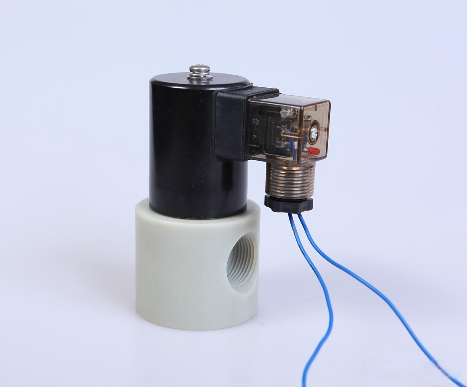 中隆鼎控cpvc/ptfe/upvc耐腐蚀酸碱常开常闭防爆电磁阀