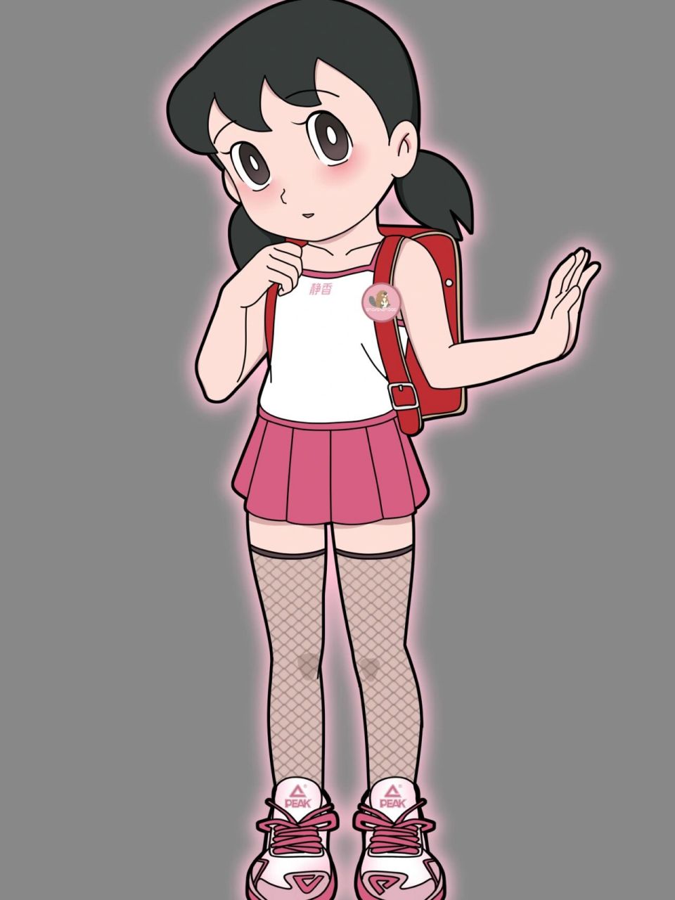 静香匹克闪现 画一张静香,穿的是匹克闪现3