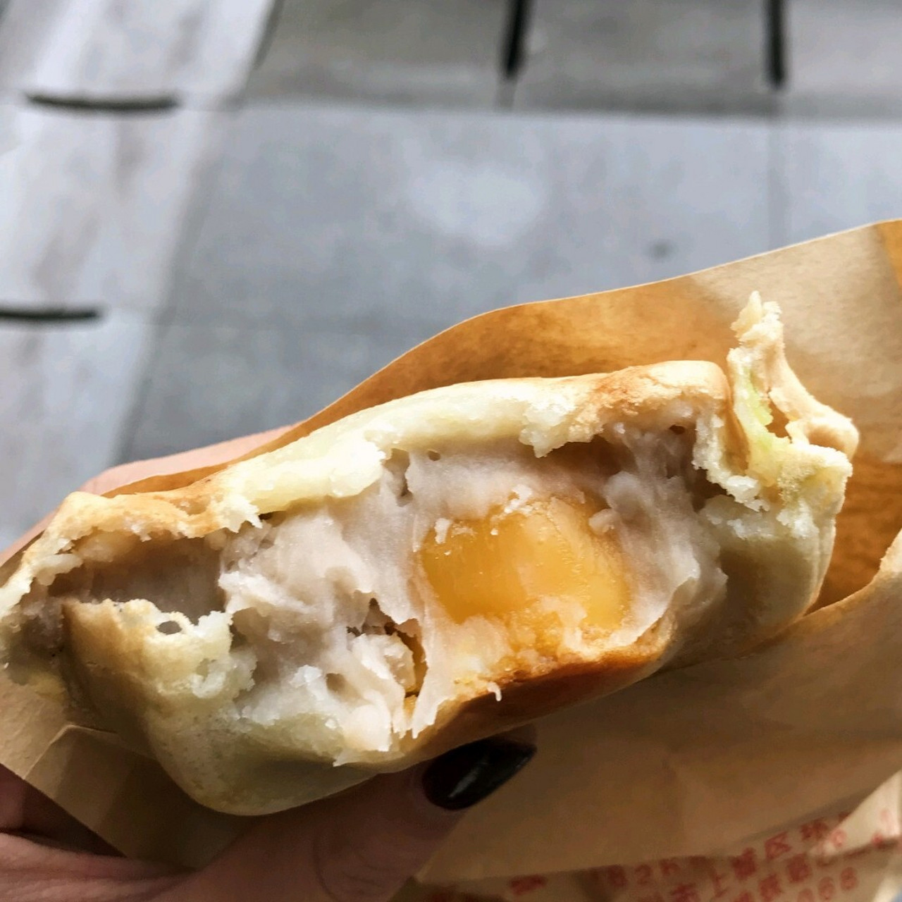 杭州美食|古早萬丹  车轮饼 地址:上城区延安路245号  龙翔桥旁边