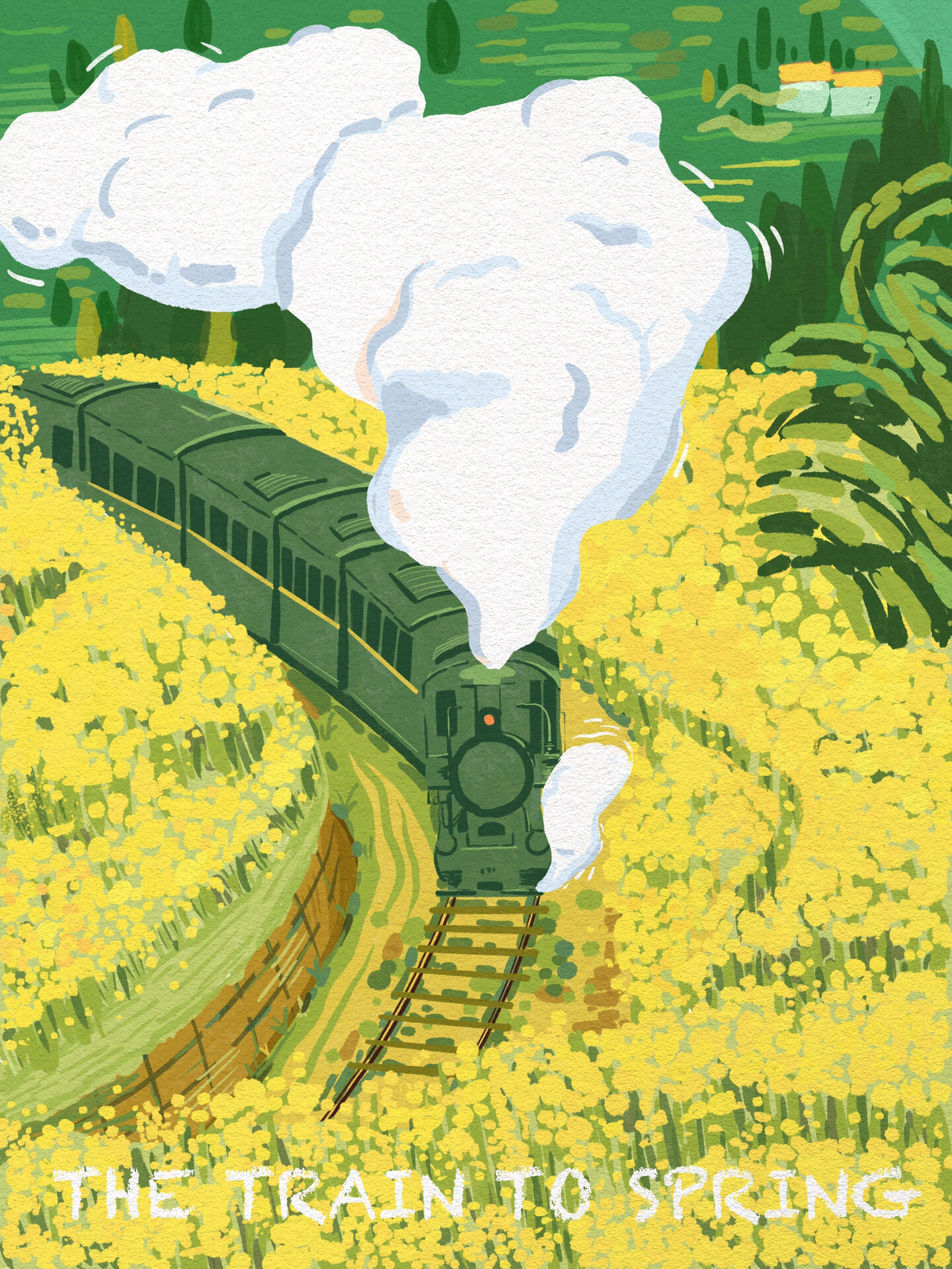 原创插画|嘉阳小火车