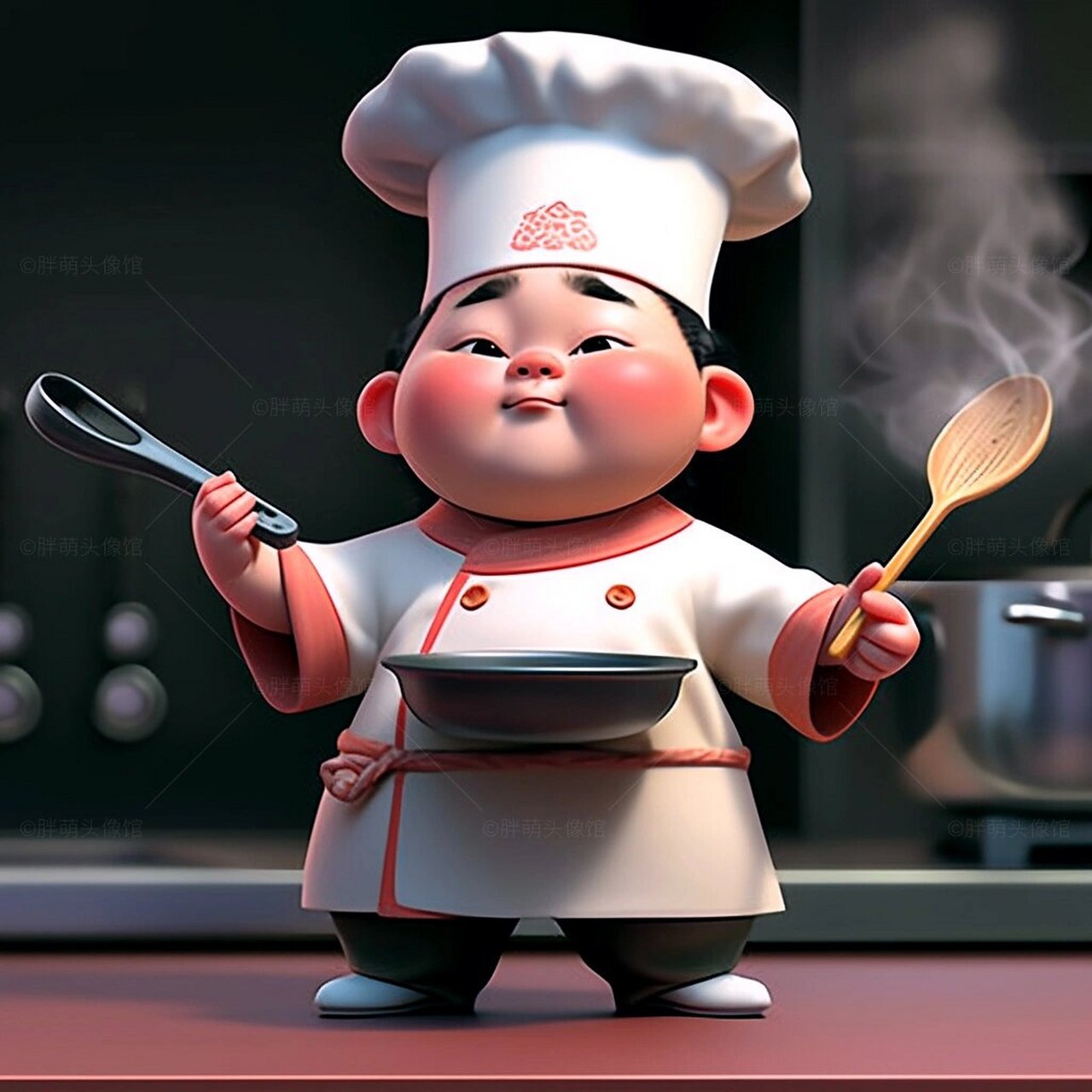 职业头像|美食舞台上的男厨986993 一个充满活力的男厨师!
