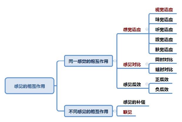 感觉的相互作用 感觉对比——马赫带效应 人们在明暗交界处感到亮处更