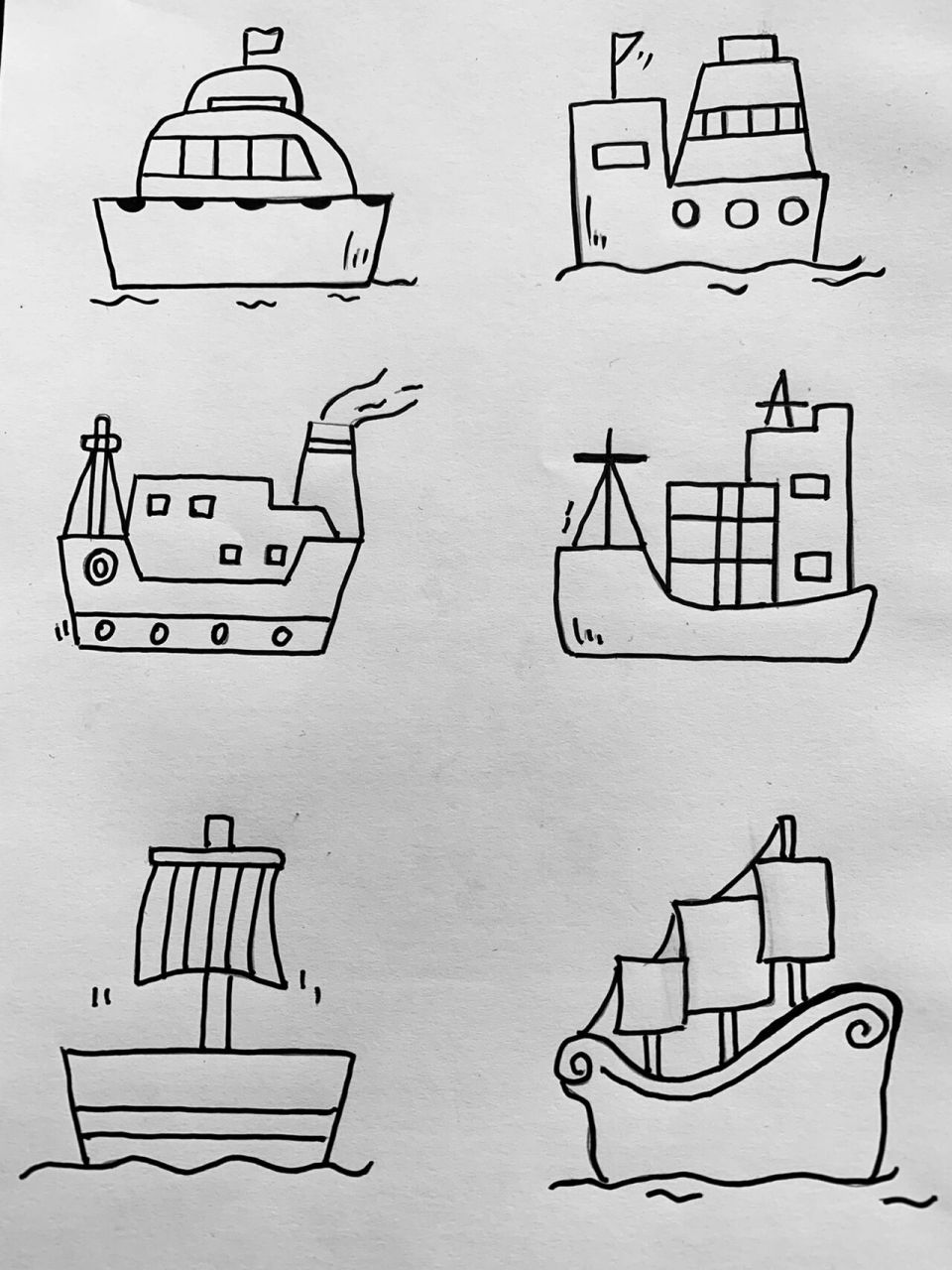 船最简单的画法怎么画图片
