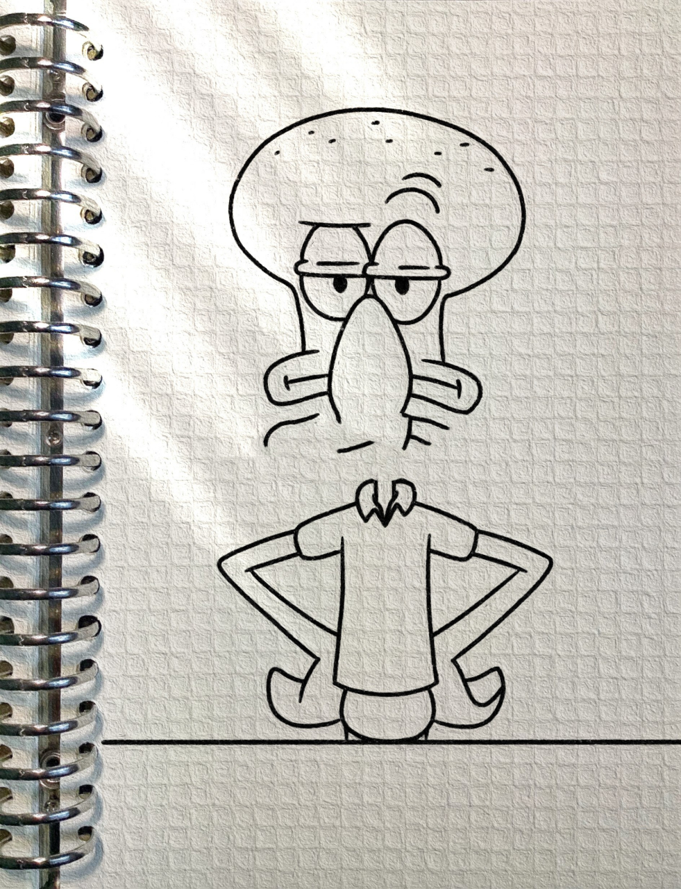 今日分享简笔画(50)章鱼哥(内有过程) 我会让海绵宝宝的最后几个小时