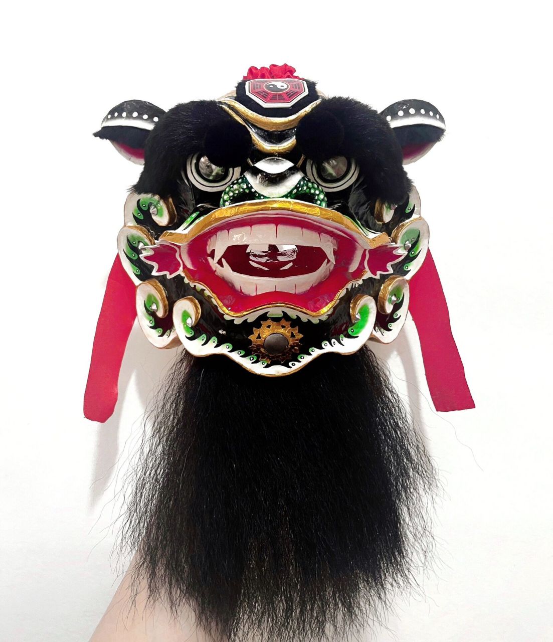 传统文化 小虎狮头 海陆丰迷你手工小狮头 新增成员——小黑