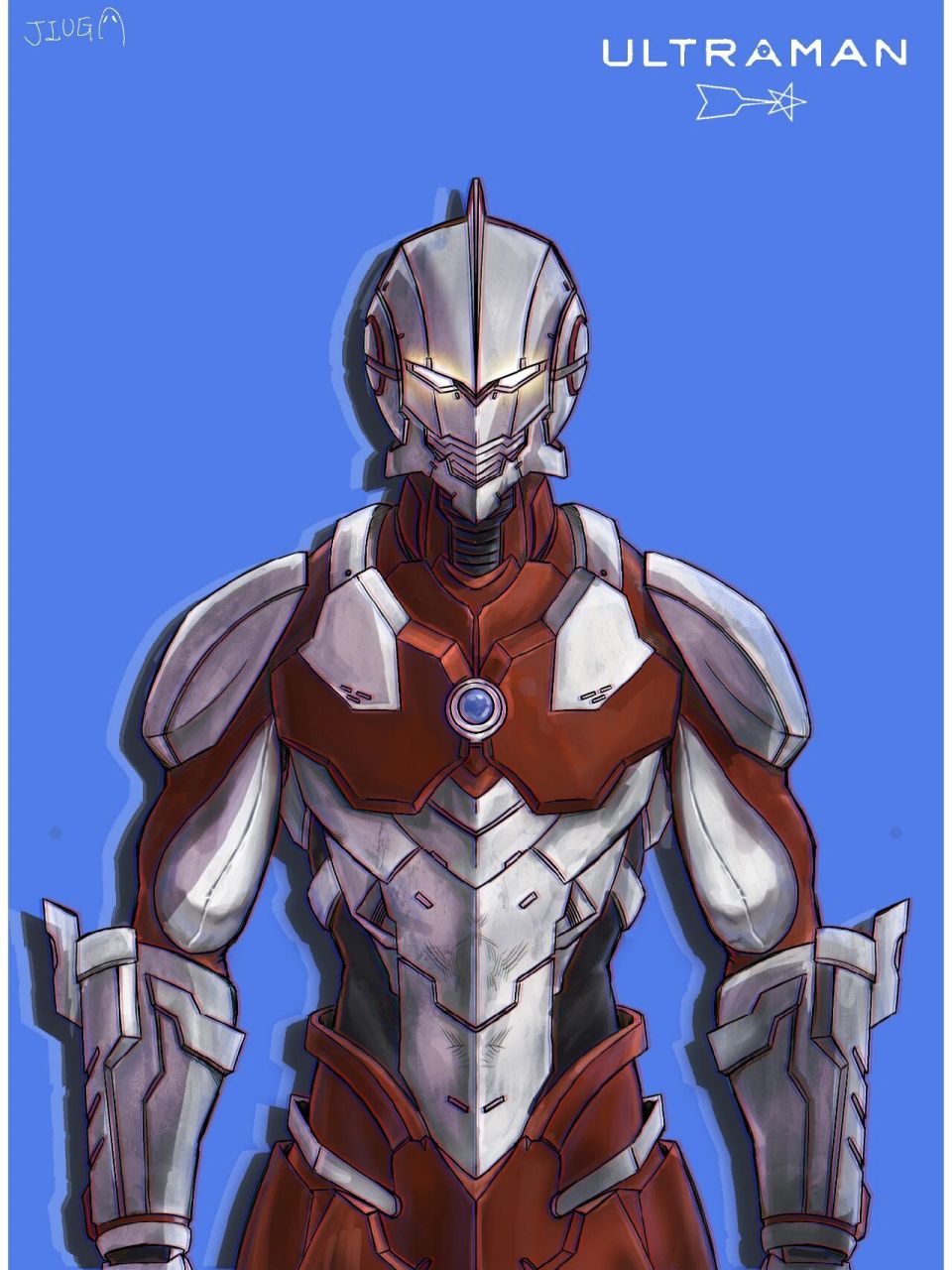 机动奥特曼壁纸手绘#procreate# #画画# #奥特曼# #初代奥特曼# #壁纸