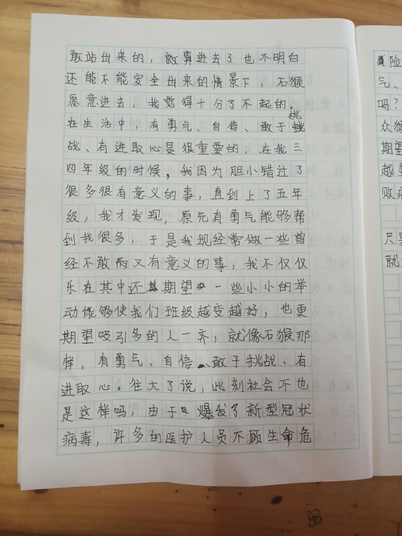 猴王出世读后感300字图片