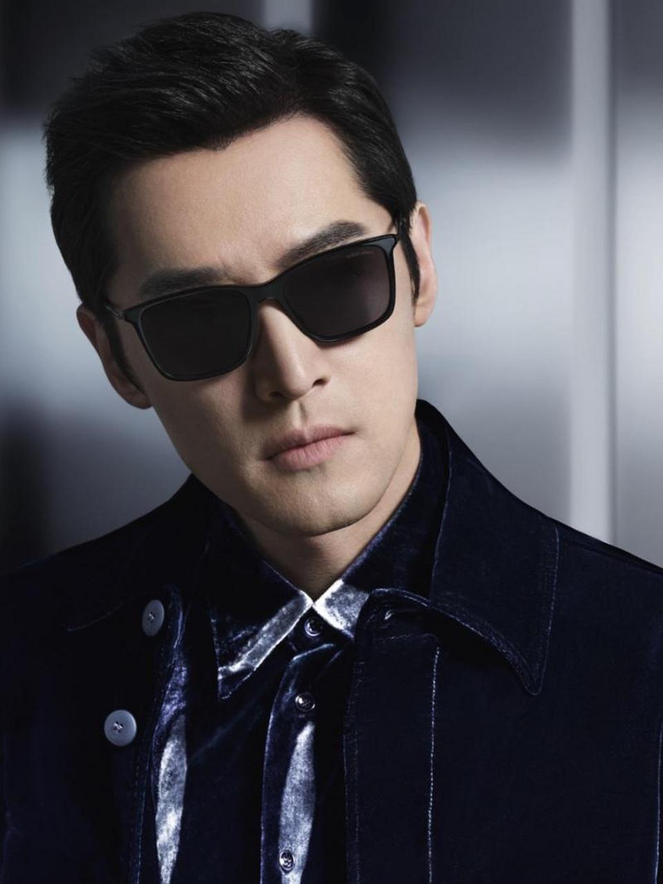 胡歌拍摄阿玛尼眼镜 giorgio armani eyewear 广告.胡歌