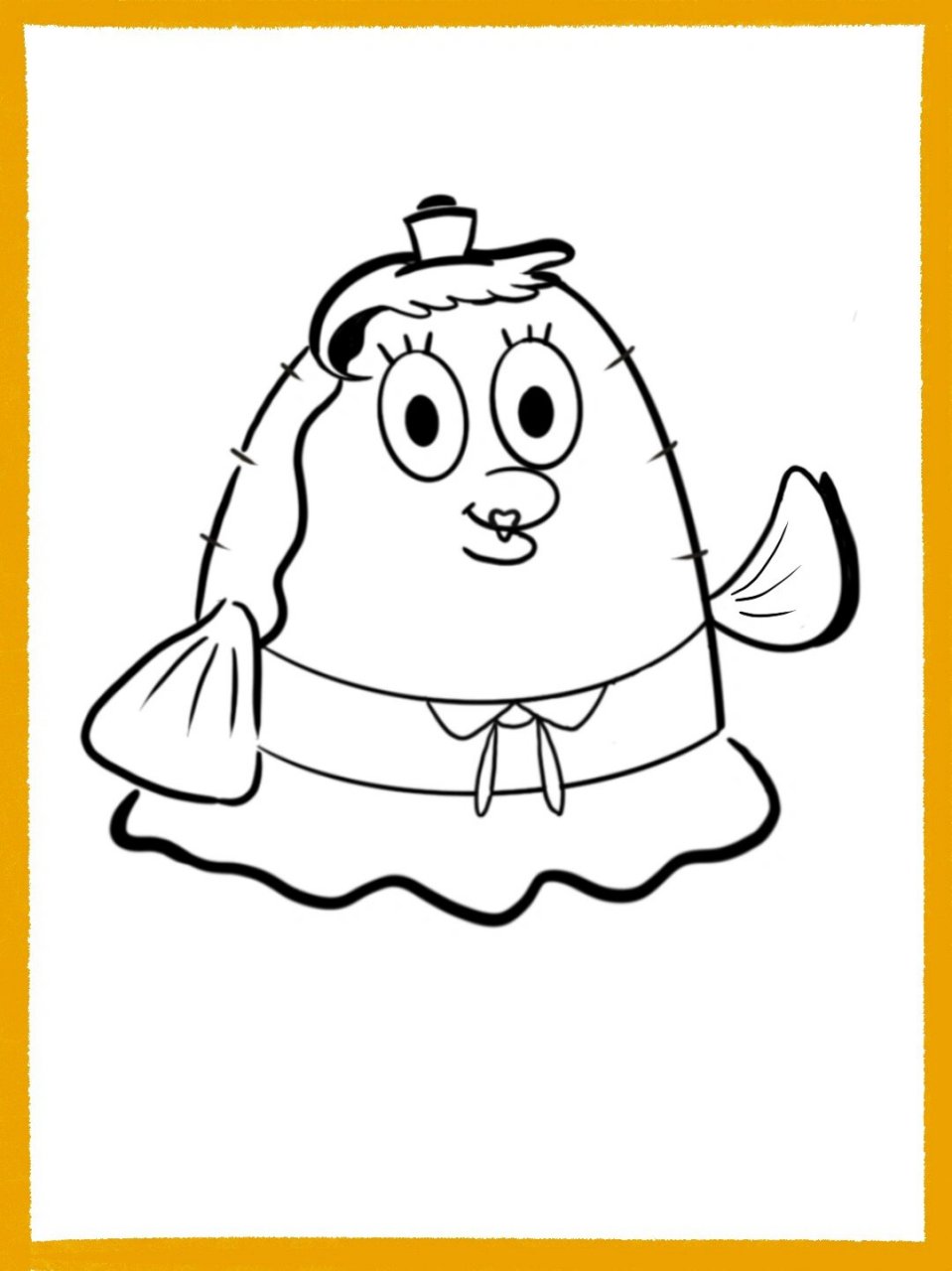 【插画打卡第9期】96泡芙老师呀8215含步骤哦 海绵宝宝是泡芙