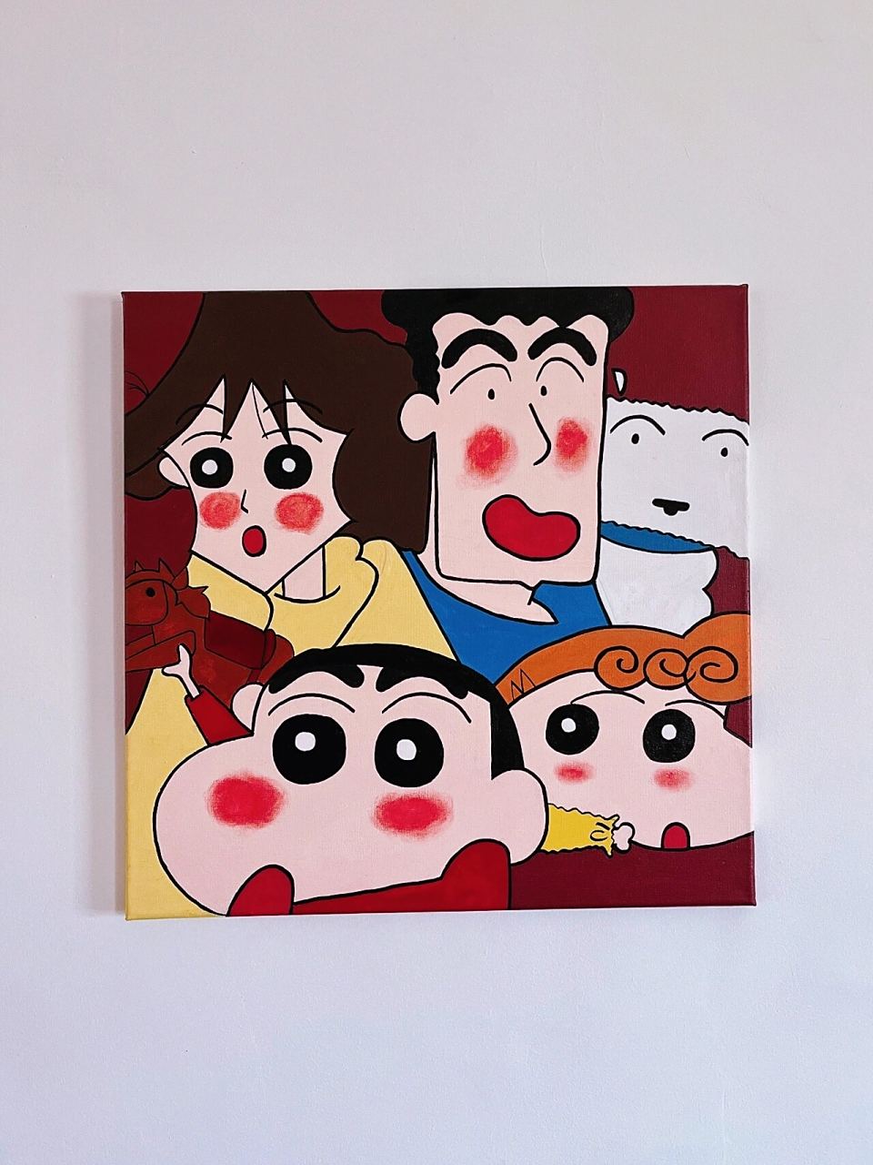 手绘 蜡笔小新全家福 50701550  有教程 最爱小新一家人啦  超级