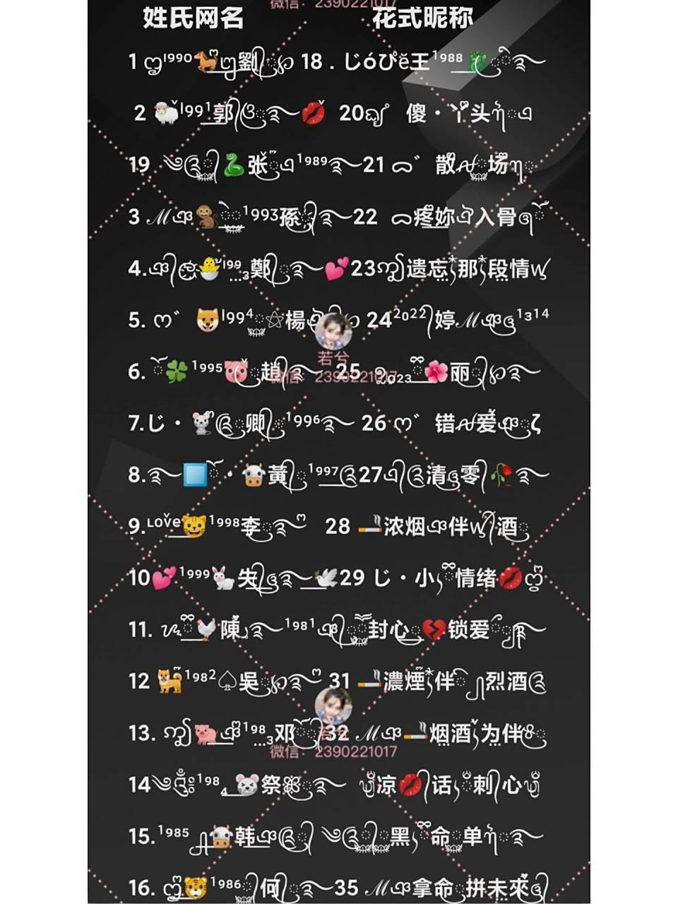 微信姓氏昵称花式网名来了