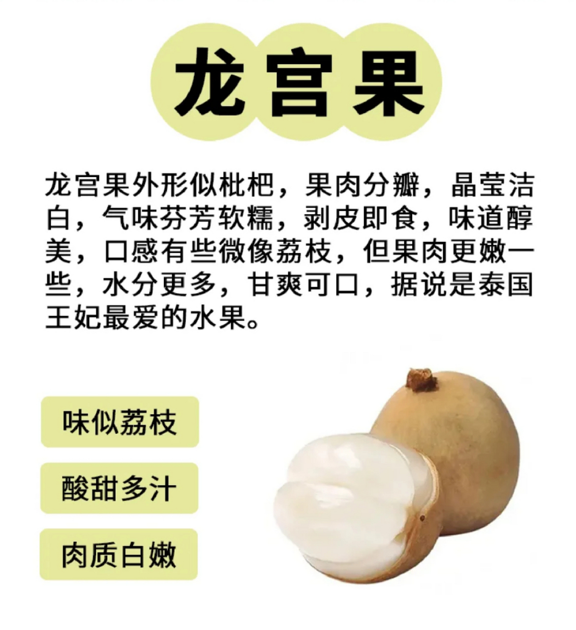 这种贵族水果很多人都没见过#说起"水果公主"之称的龙宫果又名龙功果