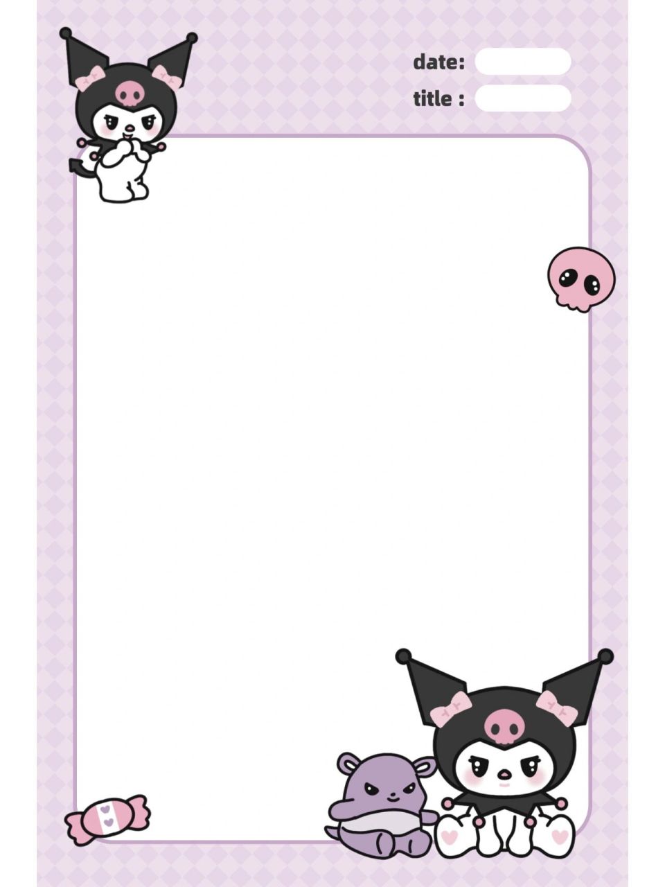 拍纸本素材分享-库洛米 是甜辣库洛米捏 9215商用 9315私用