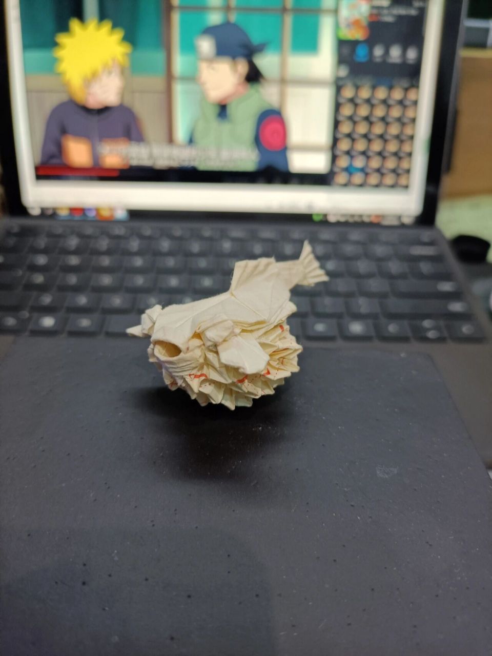 折纸 气鼓河豚  97 折一只小萌萌哒气鼓河豚吧!