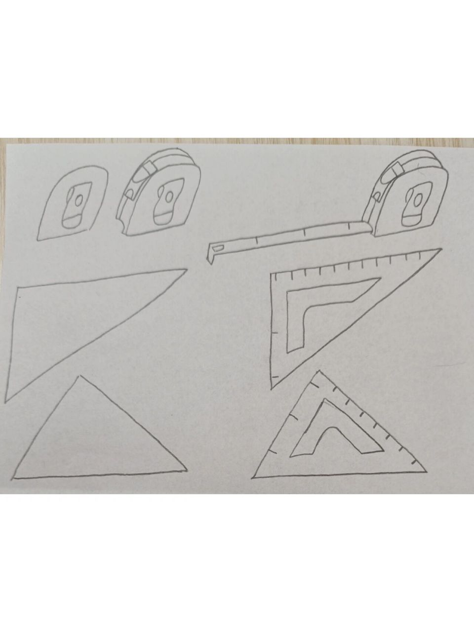 简笔画(509)尺子 卷尺 直角尺 坚持,加油13 35)13*6666!