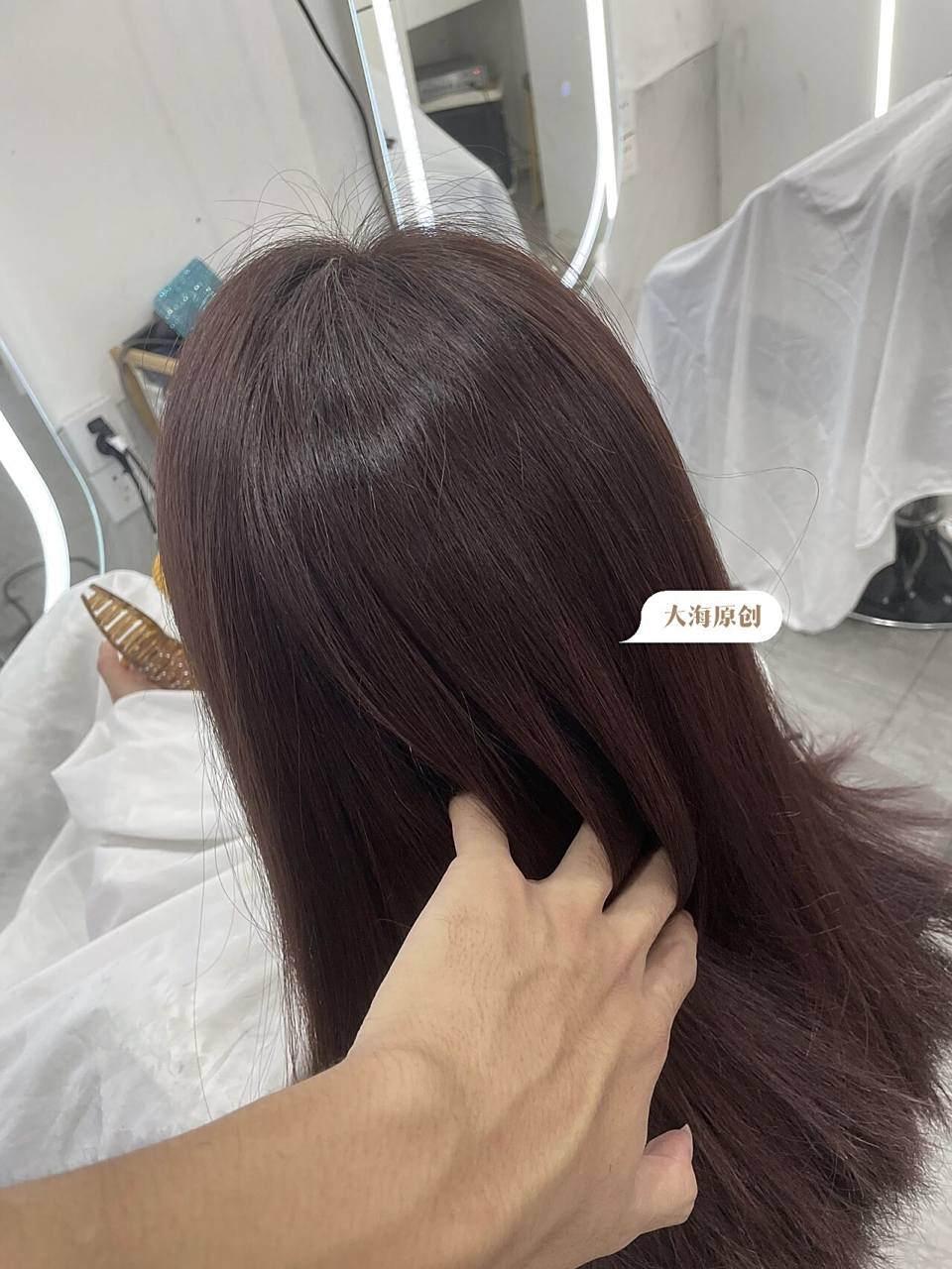 观音桥一顿火锅钱就能染的板栗色,质感发色 染发 你今天来款板栗色吧