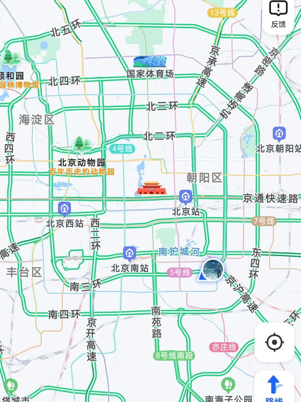 北京西接人建议: 1,北出口接站.