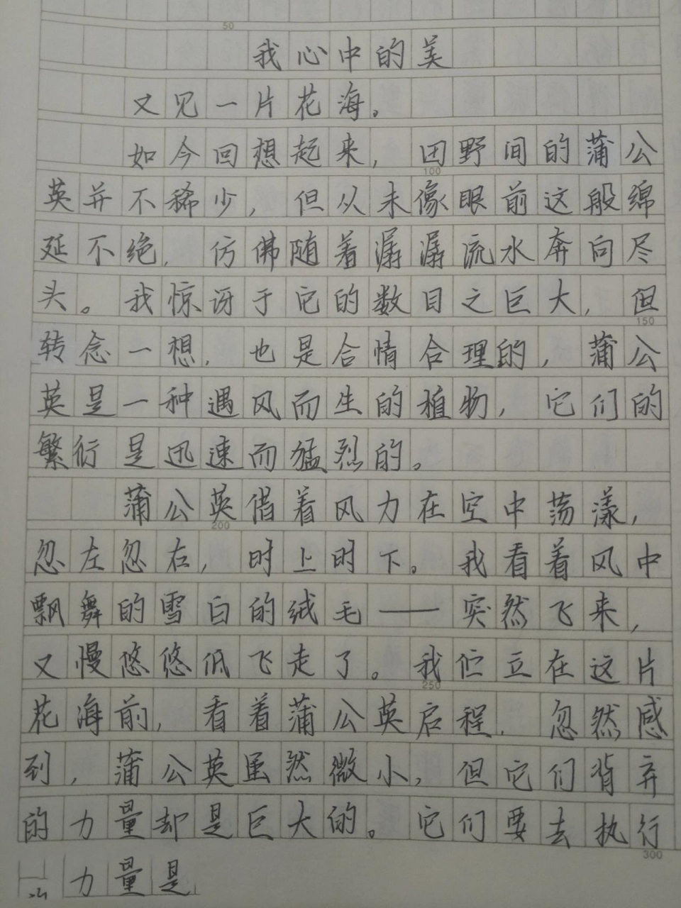 初二作文《我心中的美》 欢迎大家哦!