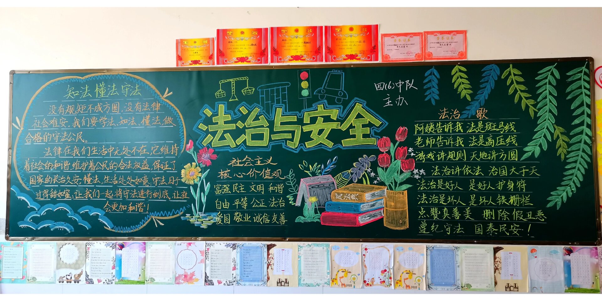 法治教育黑板报
