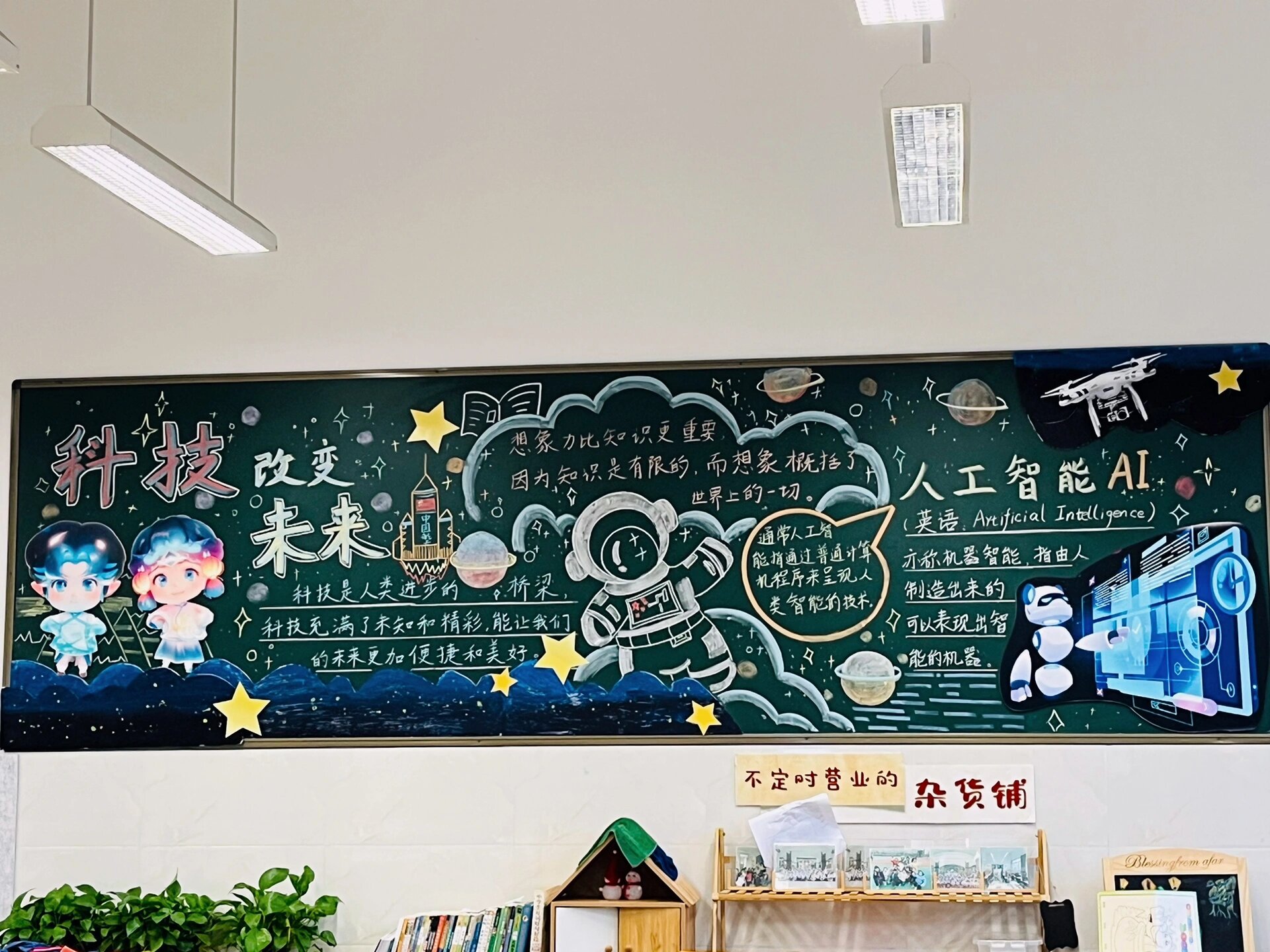 科技主题黑板报