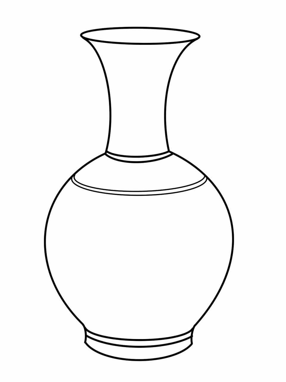 花瓶设计手绘线稿图片