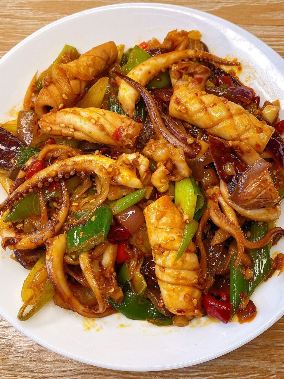 香辣炒鱿鱼,真的巨巨巨好吃!