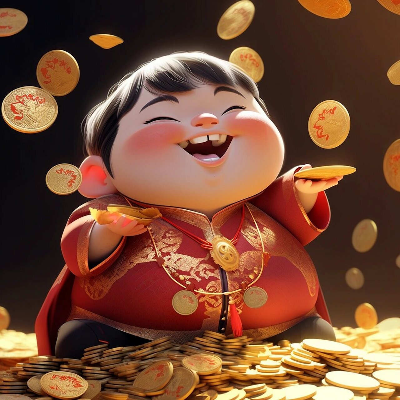 头像|2024年招财童子头像 迎新年,招财进宝!