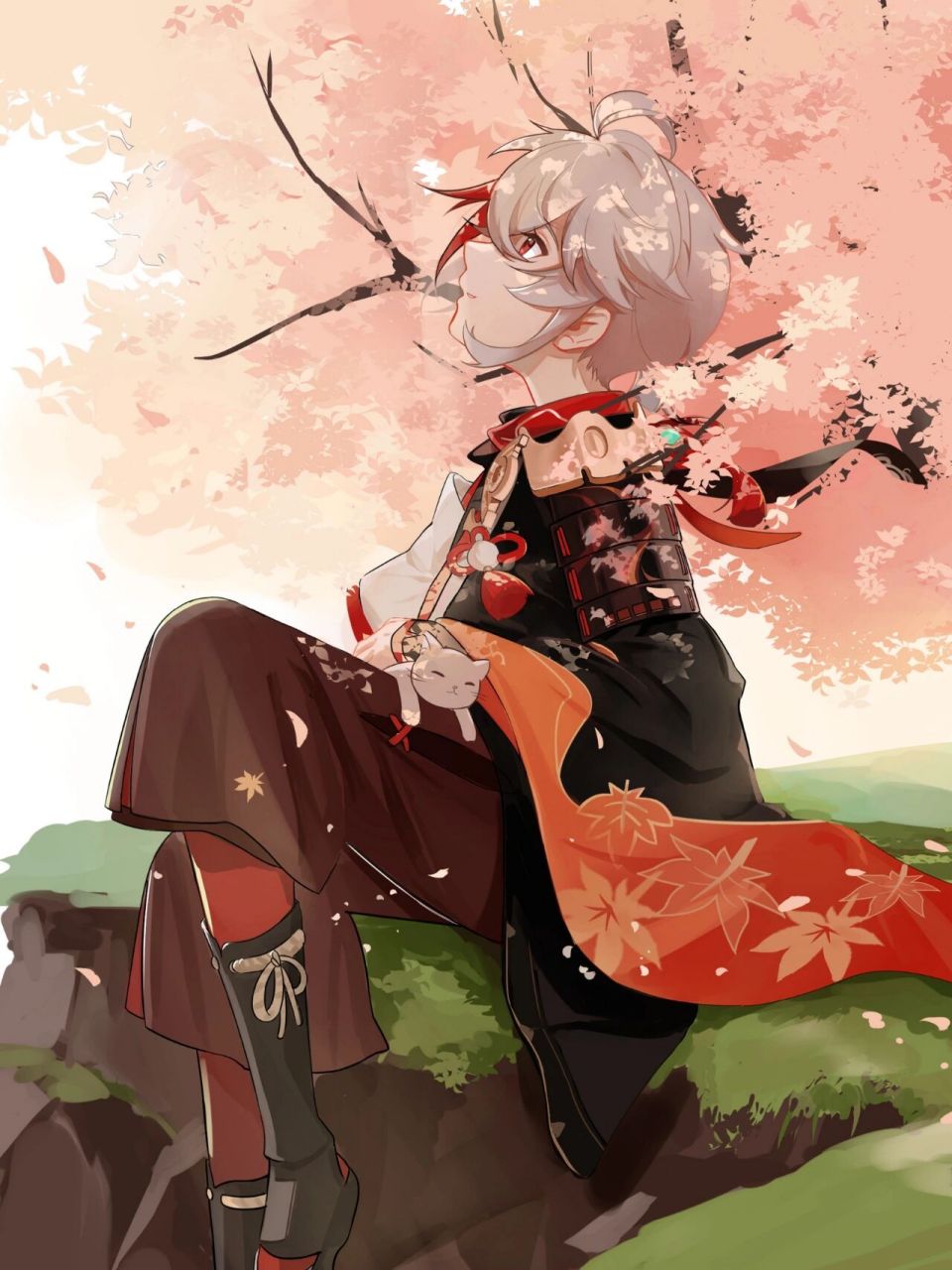 枫原万叶 壁纸 原神 咱就说万叶好帅没意见吧