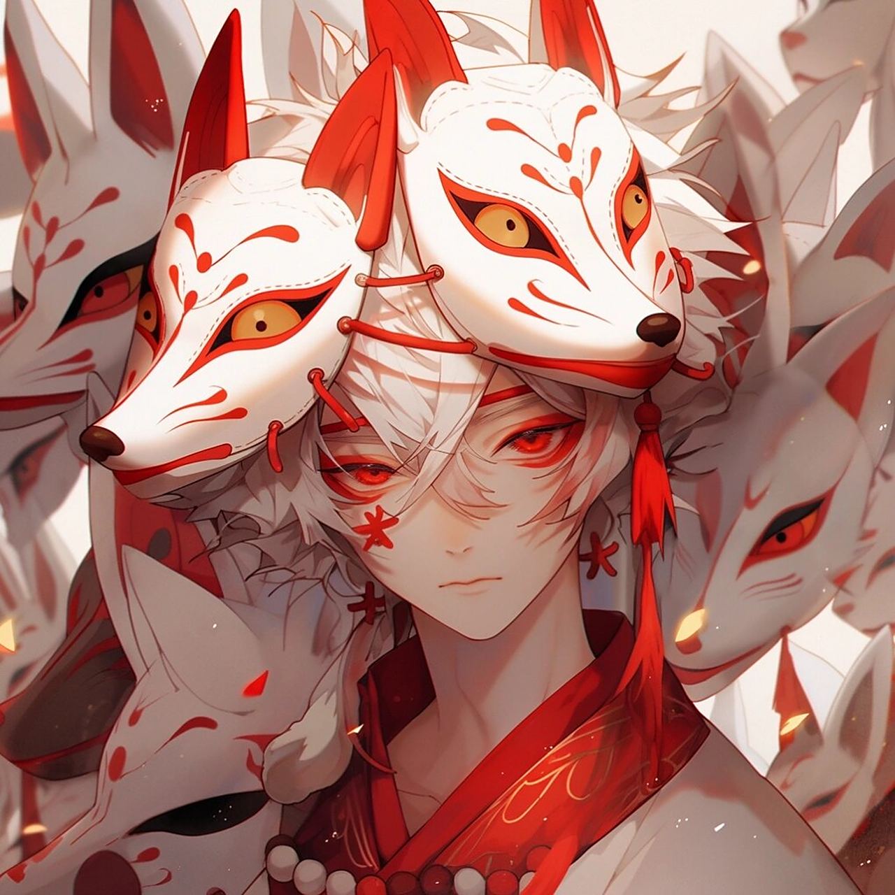 嘘——是魔法还是诅咒~狐狸面具男生头像第二弹登场!