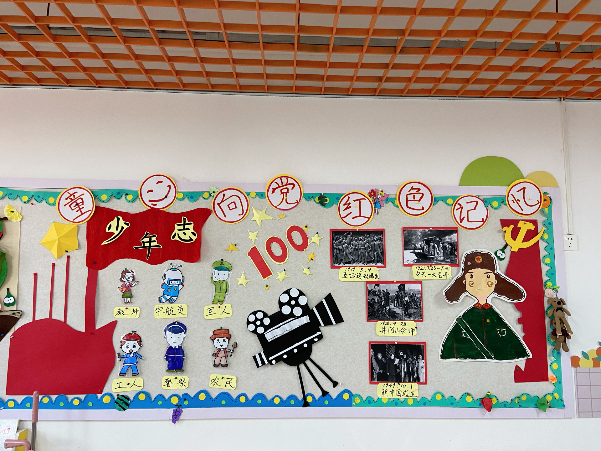 建党100年主题环创