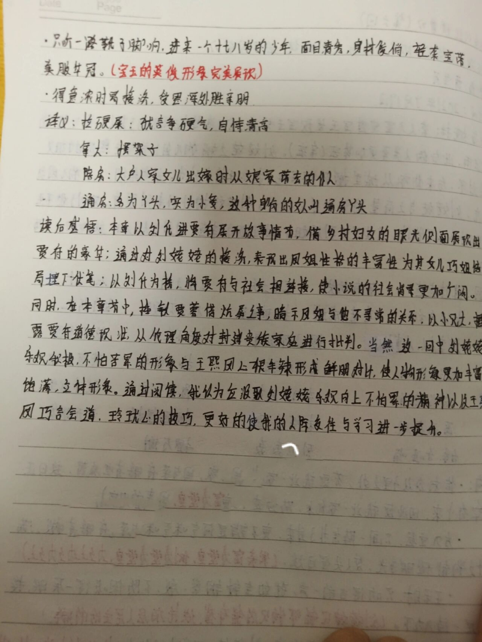 红楼梦第六回读书笔记