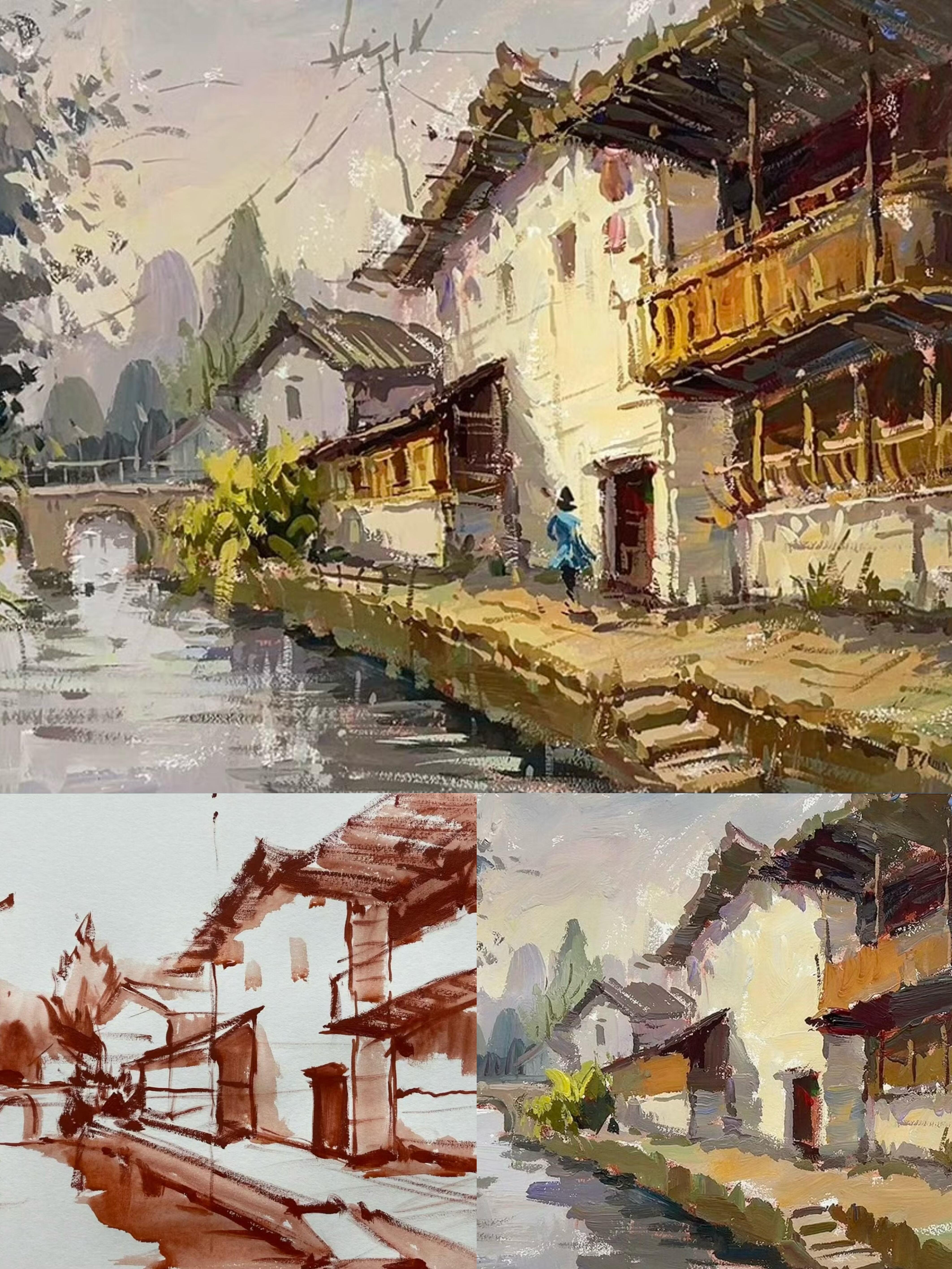 色彩风景作画步骤及知识要点