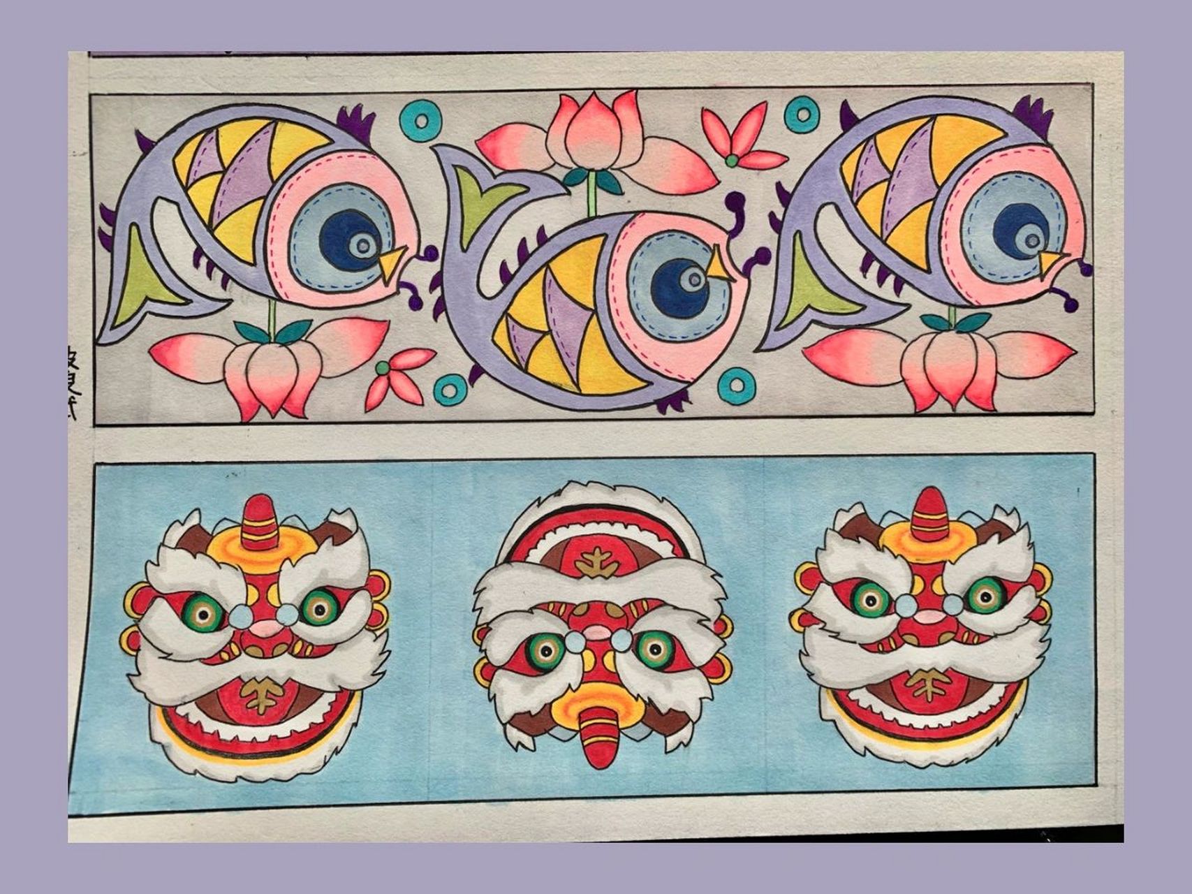 二方连续|散点式,破浪式,折线式,水平式 二方连续纹样图案9015