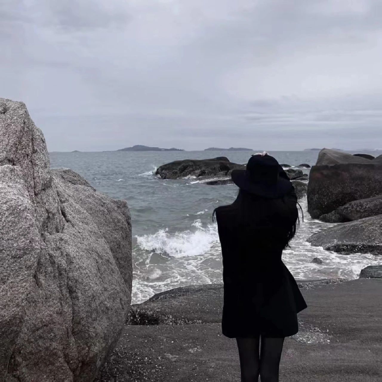 黑色系背影头像,美美哒