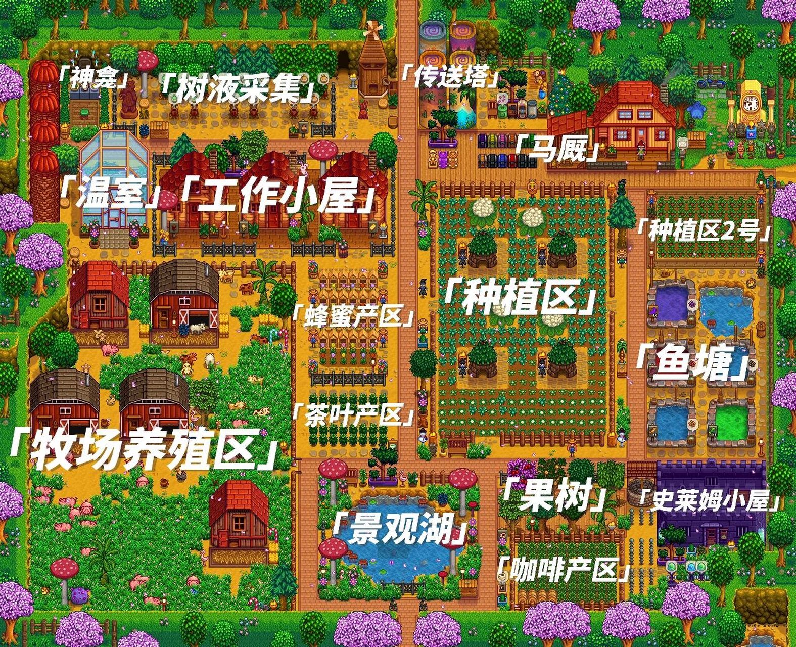星露谷物语农场布局图片