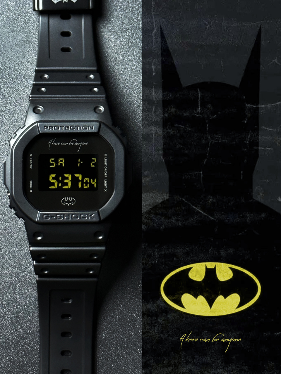 卡西欧7015蝙蝠侠联名限定09 原表型号:casio dw-5600 改装主题