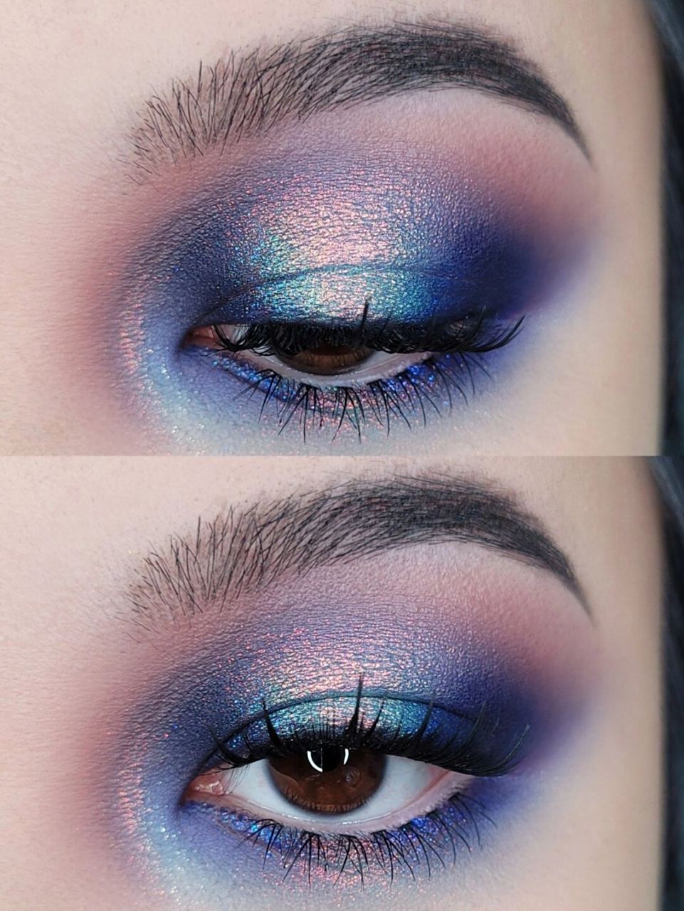 灿若星河~爆闪变色龙烟熏眼妆 黑夜里才更觉星光灿烂 感冒加姨妈期 来