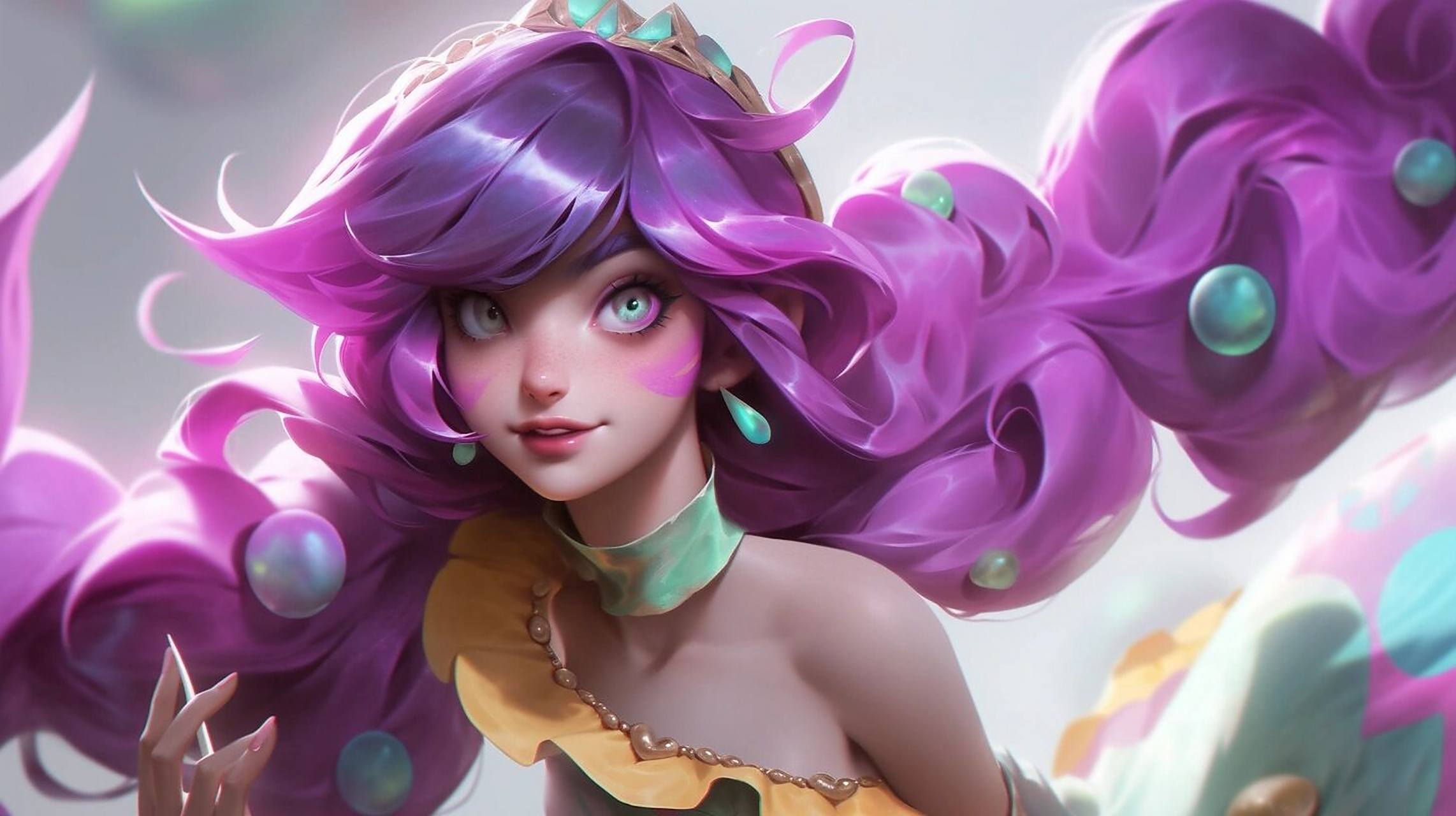 英雄联盟系列22|灵罗娃娃格温 好可爱呀!