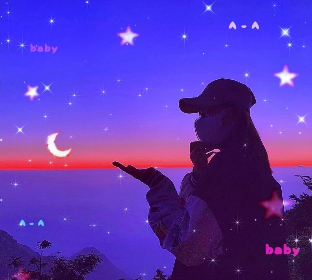 好看的星空女生头像