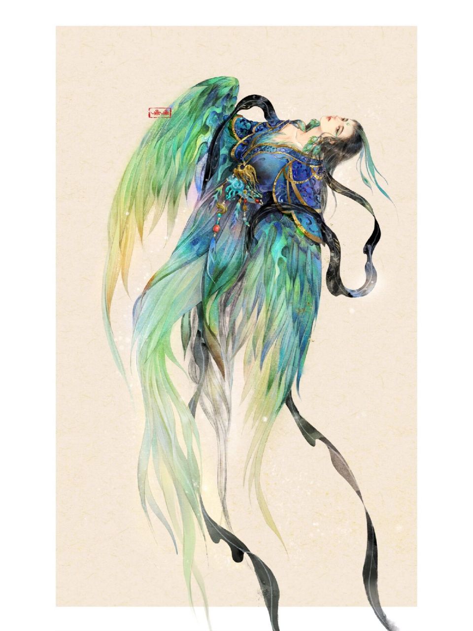 神仙小记～青鸾 画个人物轻松一下